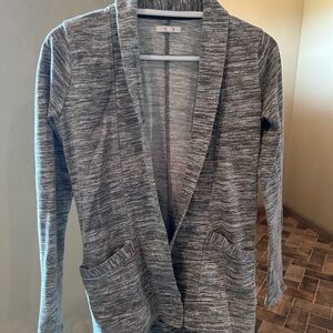 Green Open Front Cardigan